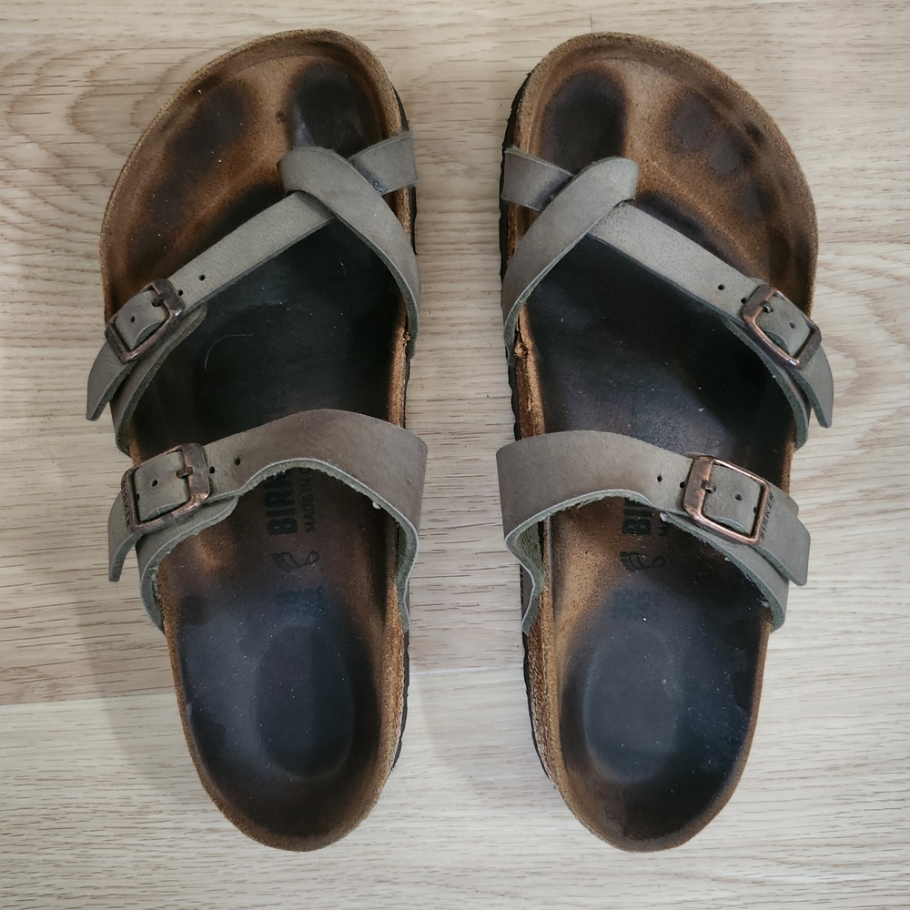 Birkenstock Marayi sandal mocha stone leather size 38
